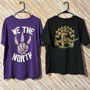 Vintage MLB Toronto Raptors Retro Basketball Short Sleeve Tees T Shirt Tops